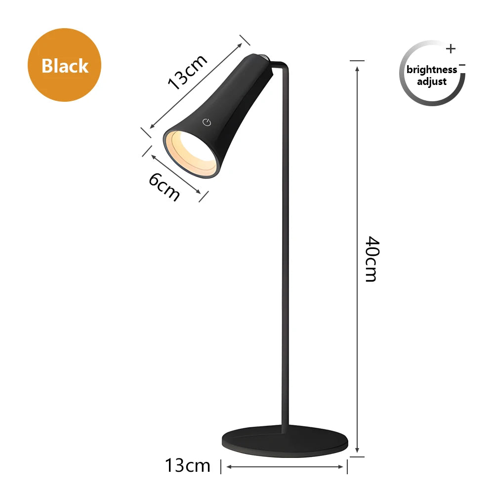 5-in-1 Rechargeable LED Desk Lamp – Eye-Protection Table Lamp with Magnetic Clip, Night Light & Power Bank for Study and Reading