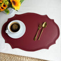 1/4/6-Piece PU Faux Leather Placemat Set – Luxury Dining Table Mats for Kitchen, Cafe & Home