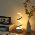 Simple Spiral LED Desk Lamp – USB Powered Desktop Light with Three-Color Lighting for Living Room & Bedroom (1PC)
