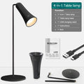 5-in-1 Rechargeable LED Desk Lamp – Eye-Protection Table Lamp with Magnetic Clip, Night Light & Power Bank for Study and Reading