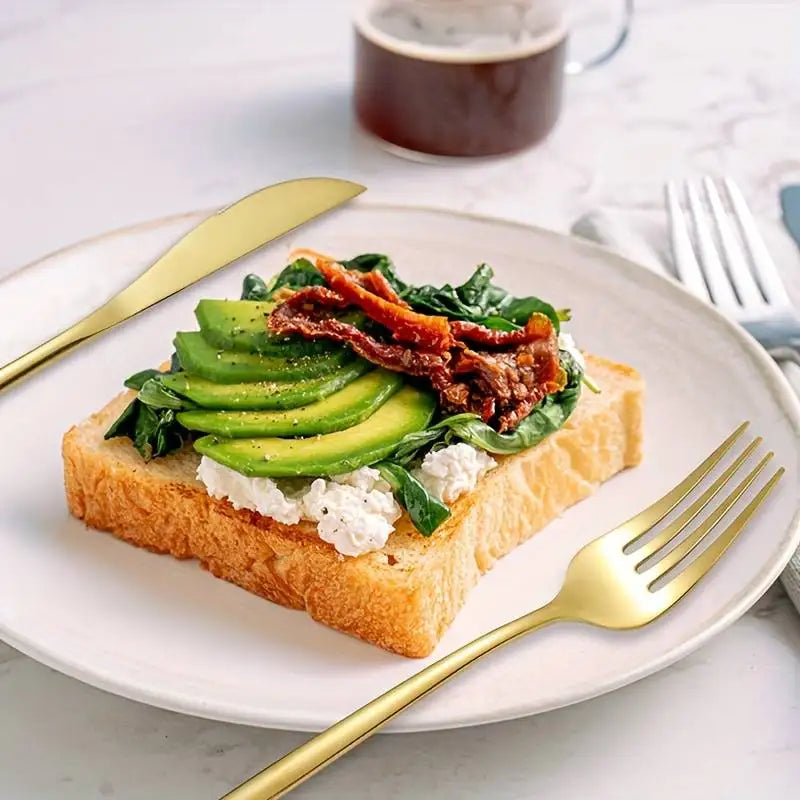 Portable Stainless Steel Cutlery Set (4-Piece) with Storage Box – Reusable Tableware for Home, Office & Travel