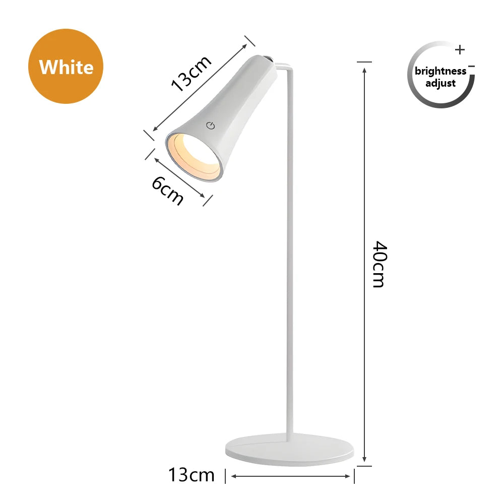 5-in-1 Rechargeable LED Desk Lamp – Eye-Protection Table Lamp with Magnetic Clip, Night Light & Power Bank for Study and Reading